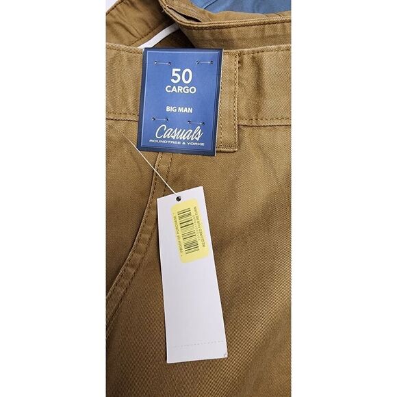 Roundtree Casual Big Man Cargo 10" Short Brown Size 50W NWT - Picture 5 of 6